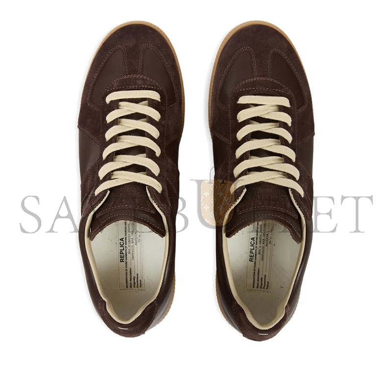 MAISON MARGIELA REPLICA SPLICED LOW TOP SNEAKERS 